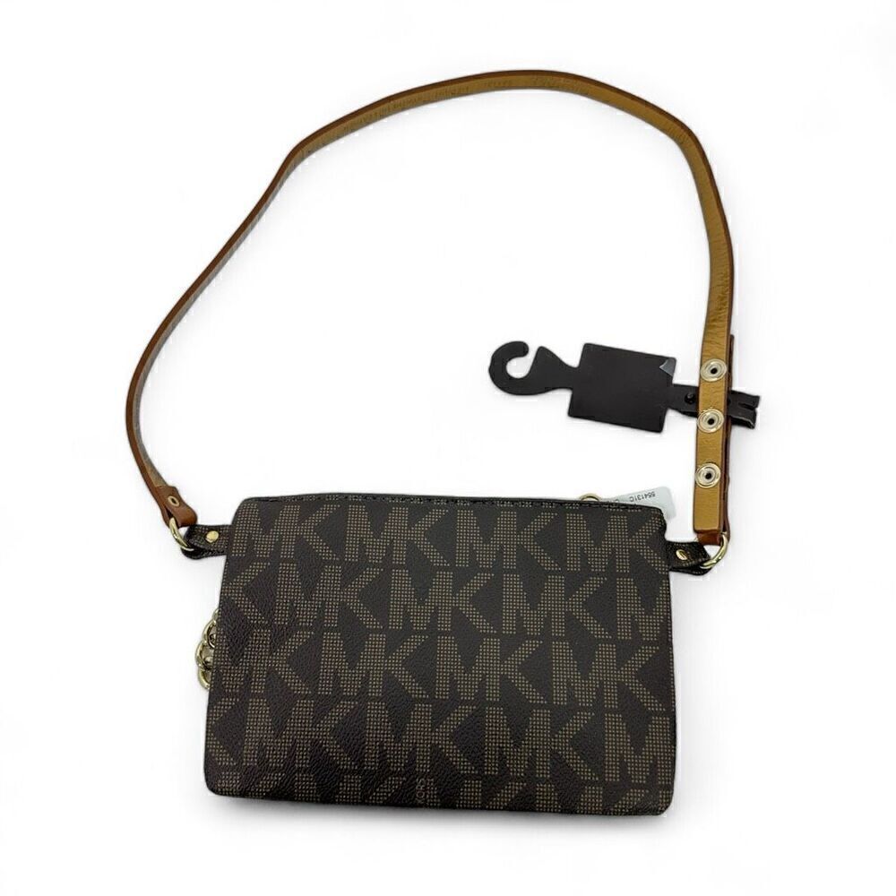 NEW Michael Kors Logo Belt Bag Size Medium - Picture 3 of 14